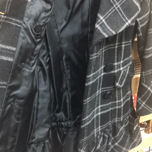 NWT,Esprit Petite Women thick wool coat,black/grey - Picture 13 of 16